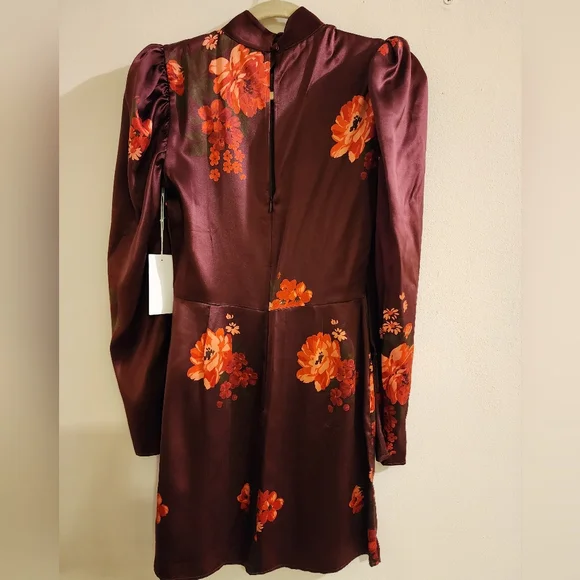 NWT Reformation Livie 100% Silk Dress - Picture 4 of 13